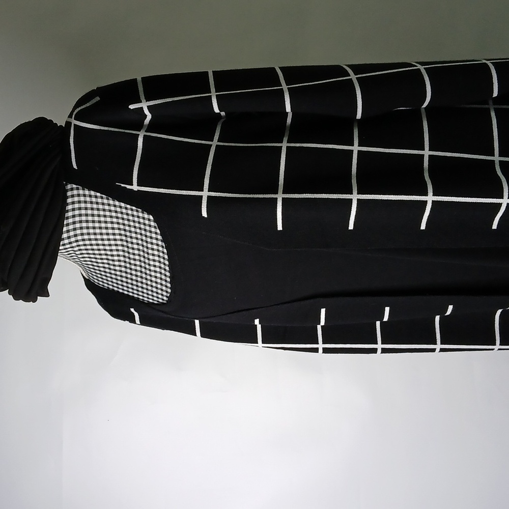 Mock Dress And Coat set  Black and White Long Sleeve  New